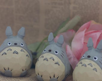 Handmade Wooden Totoro Figurine, Solid Wood Studio Ghibli Totoro, Japanese anime, Handcrafted Totoro, Japanese Ghibli Totoro, Totoro Display