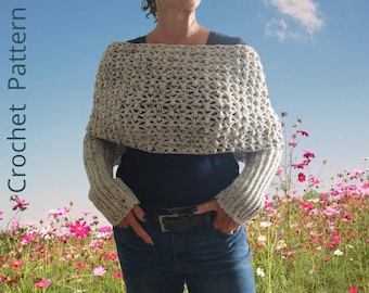 Jasper Sweater Scarf  Crochet Pattern (English)