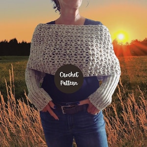 Jasper Sweater Scarf  Crochet Pattern (English)