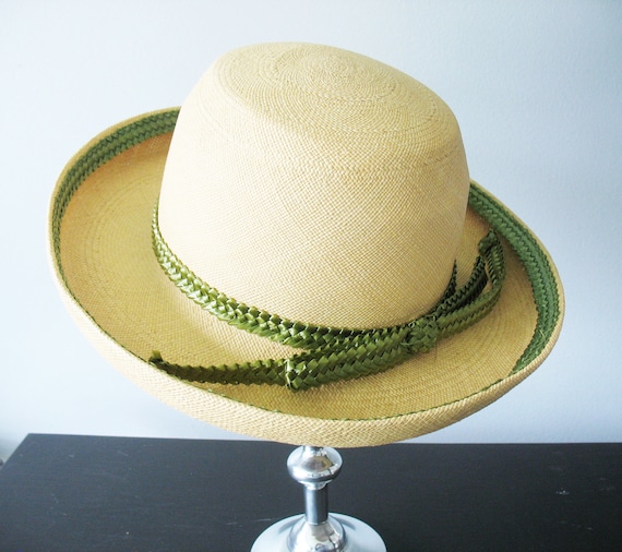 1930s Miss Schiaparelli Straw Hat, size 6.5, Kettl