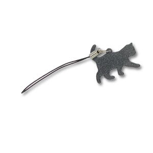 KATTENTELEFOONBEDEL | Schattige zwarte kat bedel | Telefoonbedel kitten | Pussycat-telefoonbedel | Huisdiercadeau | Kattenmoeder | 3D-vreugde
