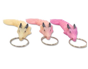 Colour Changing Dragon Keychain Bag Charm