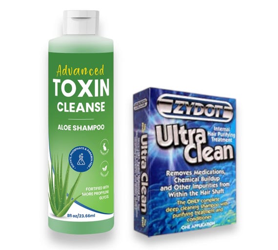 Advanced Toxin Cleanse Drug Detoxing Shampoo 8oz Bottle W