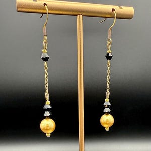 Black And Gold Earrings