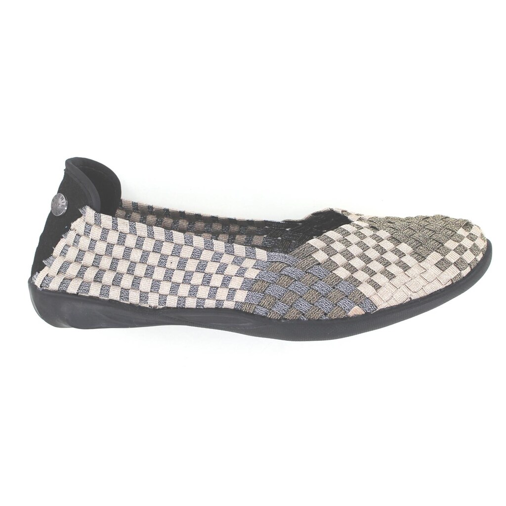 Bernie Mev Catwalk Flat Argento - Scarpe Donna Con Memory Foam E Tomaia Elasticizzata