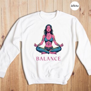 Meditation Balance Sweatshirt, Spiritual Hoodie, Yoga Sweatshirt, Balance Hoodie, Yoga Hoodie, Buddhist Sweatshirt, Yoga Sweatshirt