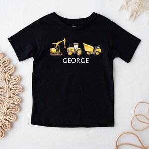 Custom Toddler Youth Shirt, Boys Shirt, Construction Kids Shirt, Personalized Construction Shirt, Color Truck Kids Shirt, Dump Truck Shirt,