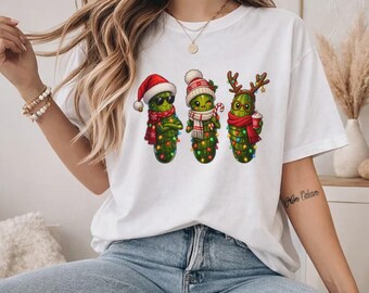 Christmas Cactus Shirt, Funny Holiday Cactus T-Shirt for Festive Family Style