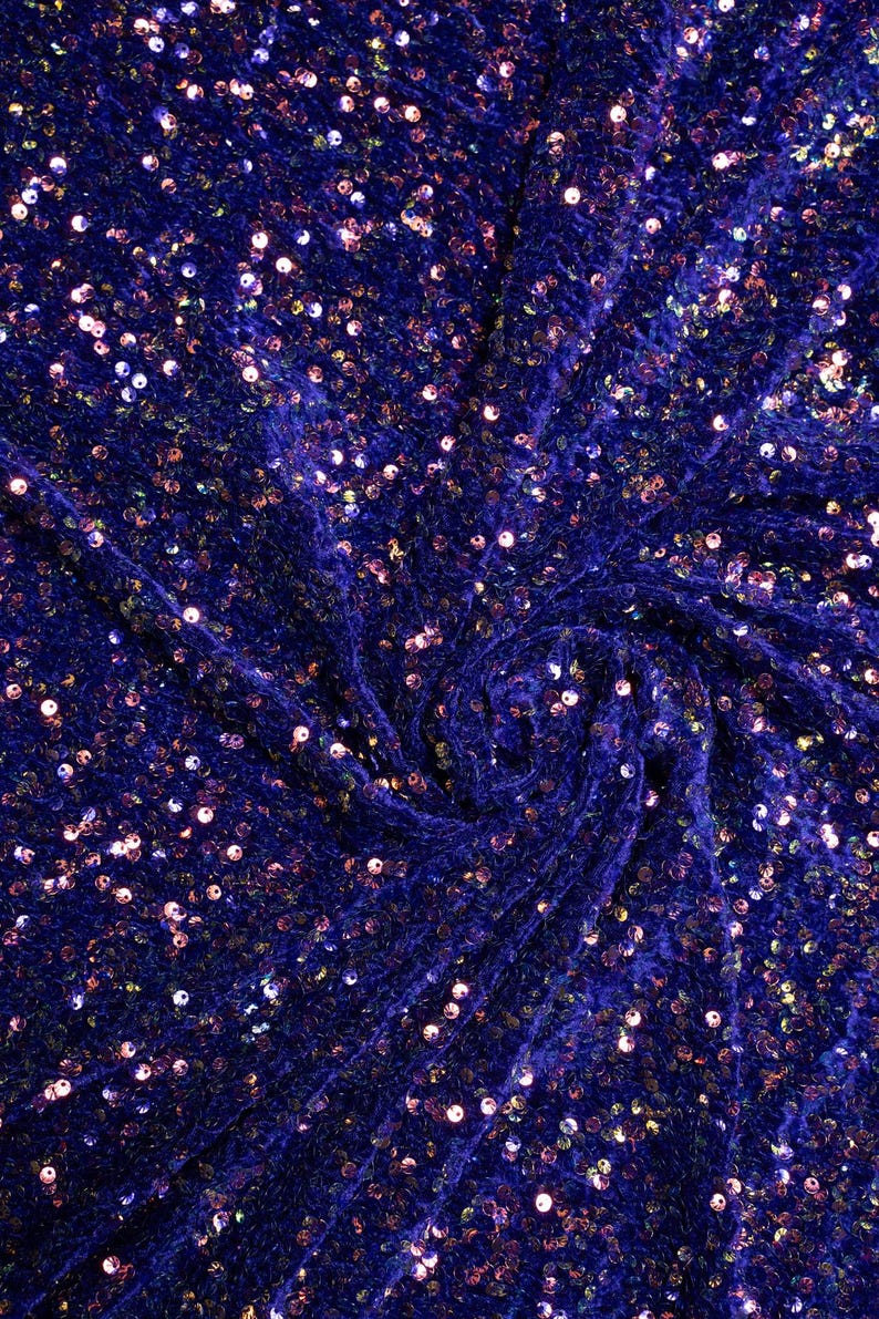 blue-iridescent-velvet-sequin-fabric-luxury-stretch-polyester-spandex