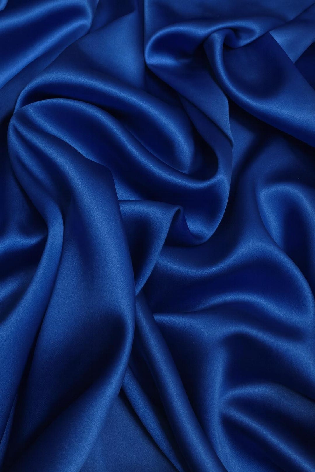 Royal Blue Italian Stretch Satin Fabric