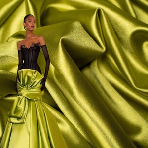 green emerald velvet dress Neha Maxi Dress Chartreuse Flanella