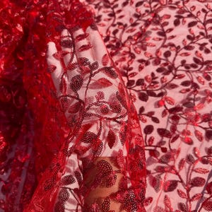 etsy red lace dress Sheer Red Lace Dress