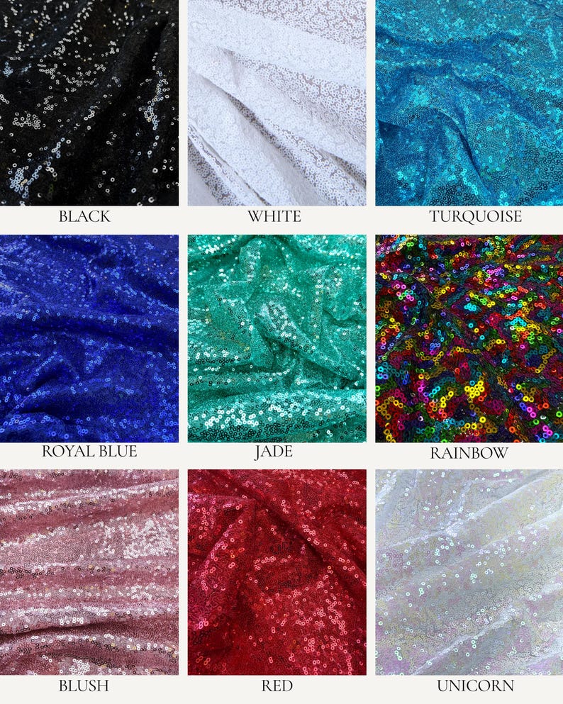Silver Sequin Fabric by the Yard – 3mm Holographic Mesh for Prom Dress, Ice Skating Costume, Pageant Gown
