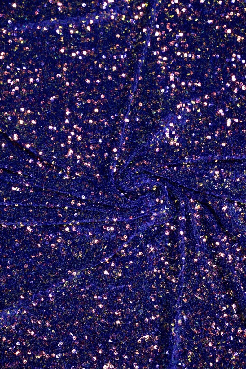 blue-iridescent-velvet-sequin-fabric-luxury-stretch-polyester-spandex