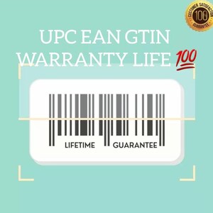 10,000 ean upc for all marketplaces Our codes working WORLDWIDE Warranty life Amazon eBay Etsy Walmart etc Whatsapp +393505105070 good