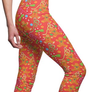 Lebkuchen Weihnachts Leggings: Frauen Yoga Hose Urlaub