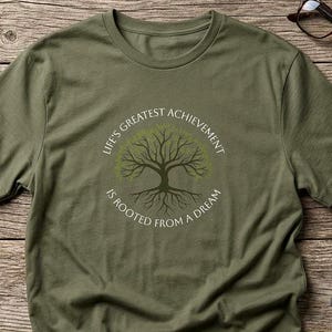 Oak Tree Graphic T-Shirt: Nature Lover Tee - Life's Greatest Achievement