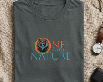 Eulen-Naturliebhaber-T-Shirt für Wanderer und Camper, Grafik-T-Stück der wild lebenden Tiere für Abenteuer im Freien, Waldeulen-Hemd zum Wandern, Camping
