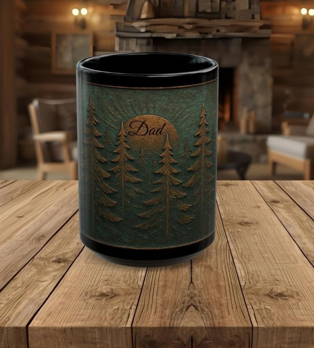 Personalized Rustic Forest Mug: Nature Lover Gift - Etsy