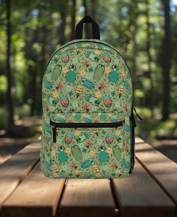 Colorful Bug Backpack | Insects Travel Bag - Etsy