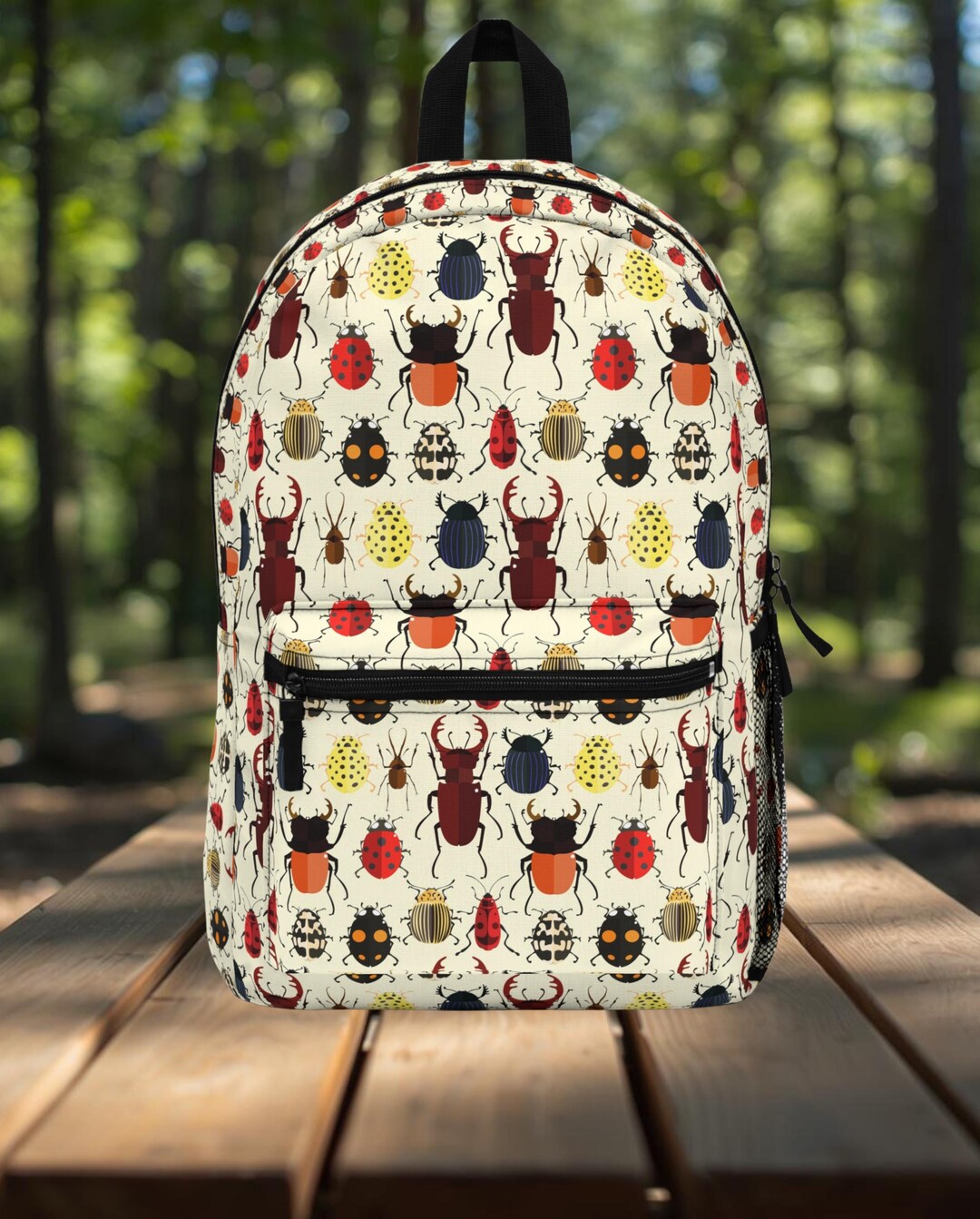 Colorful Bugs Backpack for Kids | Insect Print School Bag | Nature ...