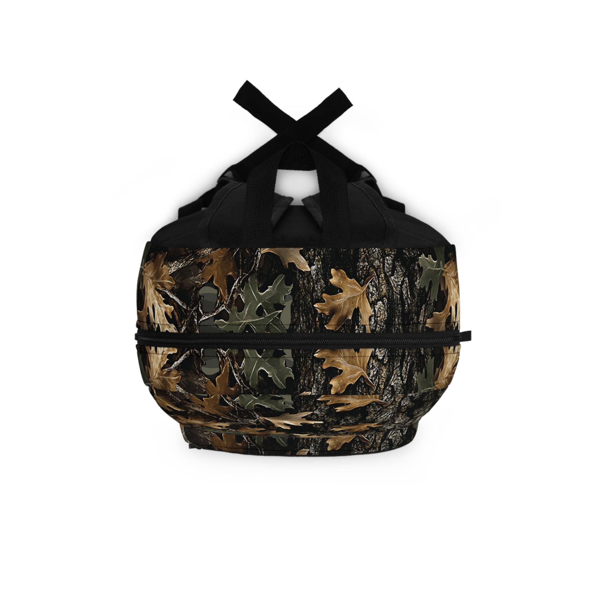 Camo Backpack: Tree Bark & Leaves Bag for Hunting Hiking Camping - Etsy ...