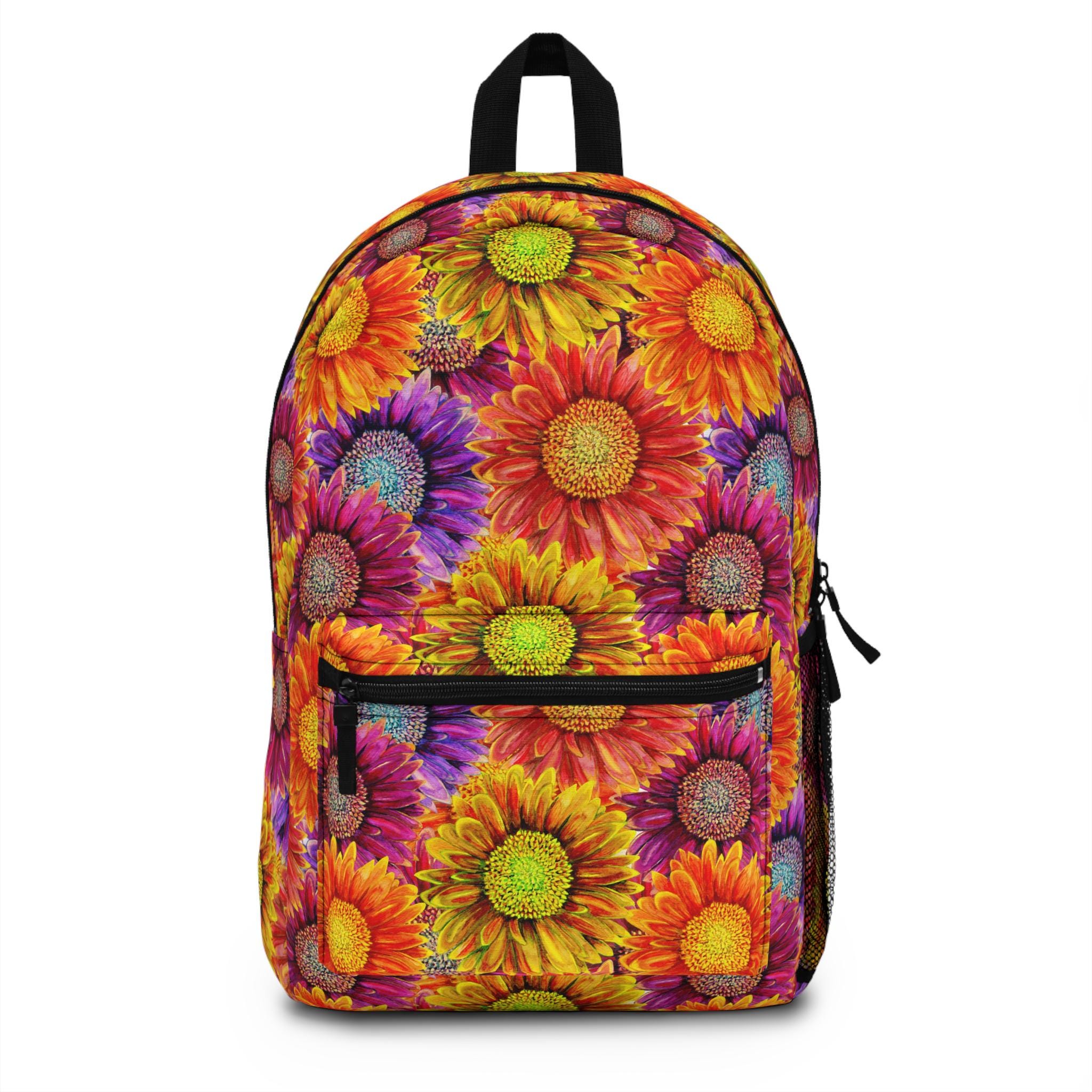 Vibrant Floral Women\'s Backpack Sameria Psychedelic Vibrant Floral Travel Backpack  main image 2