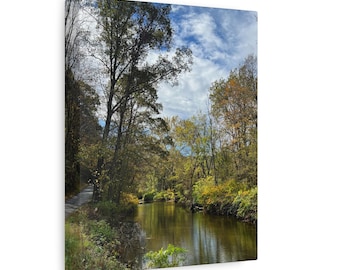 Impresión en lienzo de otoño / Decoración de pared otoñal con fotografía de la naturaleza / Arte mural de temporada
