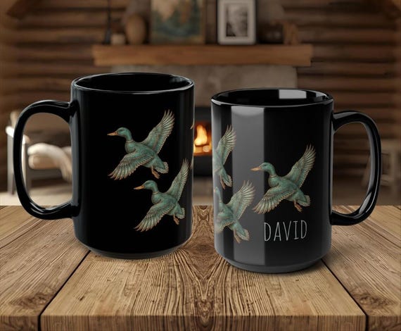 Tasse Ancienne En Poterie - Canard Colvert - Fabriquée Au Japon - Fait Main - Occasion