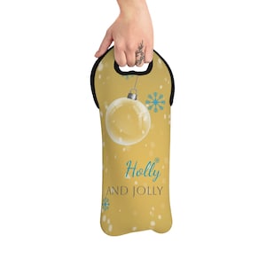 Urlaub Wein Tasche, Wein Geschenk für Wein-Enthusiasten, Hostessen Geschenk, Isolierte Wein Tasche, Gelb