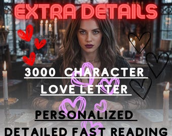 Psychic Channeled Love Letter & Tarot Reading (Digital PDF)