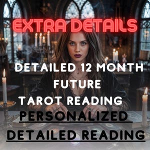 12-Month Future Tarot Reading, Detailed Personalized PDF, Same Day Delivery, Psychic Insight, Digital Download,Astrology Gift,Tarot Forecast