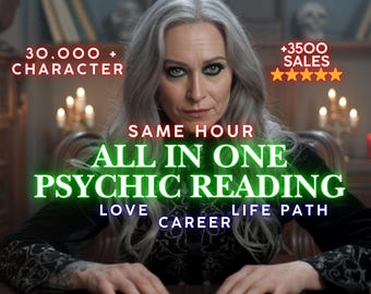 Same Hour Psychic Reading: Love, Career, Life Path Guidance, Accurate Psychic Love Reading, Medium Reading,Psychic Predictions, AL-IN-ONE