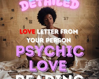 Psychic Love Letter Reading: Channeled Message from Your Person (Digital PDF