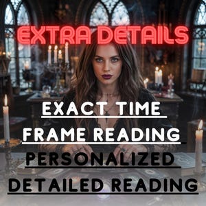 Lectura de tarot con tiempo exacto / Tiempo preciso para el amor, la carrera y la vida / Información personalizada para planificar sus próximos pasos con confianza