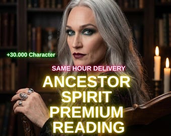 Same Hour Ancestor Spirit Psychic Reading, Mittleres Reading für Botschaften der Ahnen & spiritueller Führung, Mittleres Reading, spiritueller Rat