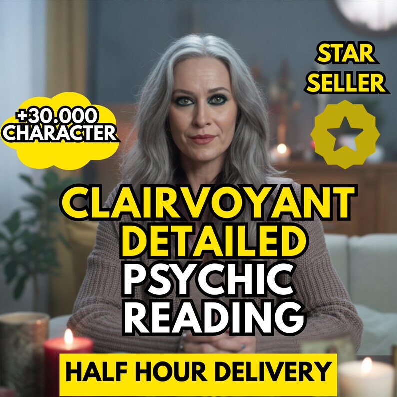 Same Hour Clairvoyant Reading Psychic Reading 1h Telepathic Reading