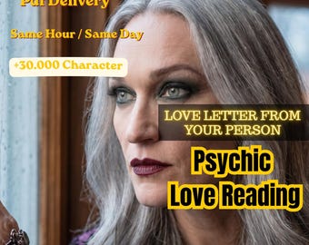 Channeled Love Letter From Your Person, Psychic Reading (PDF)