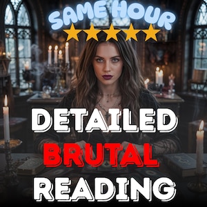 Brutal Tarot Reading: Honest Psychic Insights, Same Day (PDF Report)