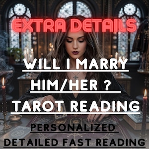 Zal ik met hem/haar trouwen? | Toekomstig huwelijk Tarotlegging voor liefdesverbintenis, relatieresultaten, romantische intenties en energie op lange termijn