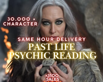 Same Hour Past Life Psychic Reading, Soul Memory & Karmic Energy Insight, Clairvoyant Medium Spiritual Reading, Spirit Guide, Medium Reading