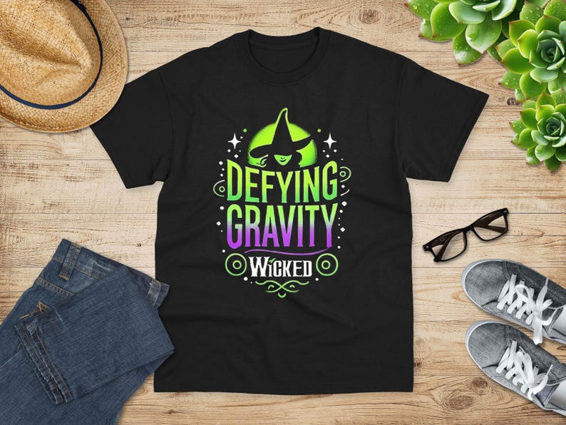 Wicked Shirt, Defying Gravity Shirt, The Wizard Of Oz Shirt, Wicked Musical Shirt, Ariana Grande, Cynthia Erivo, Witch Shirt, Wicked Witch image 2