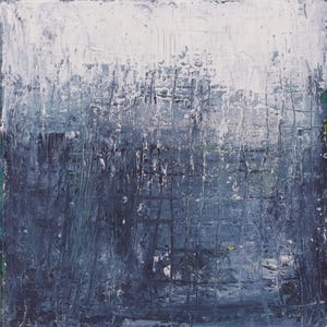 Abstrakte Kunst, abstrakte Malerei, Öl auf Leinwand, 8 x 8 x 0,5 Zoll von Roma Steele, zu den Sternen Bild 1