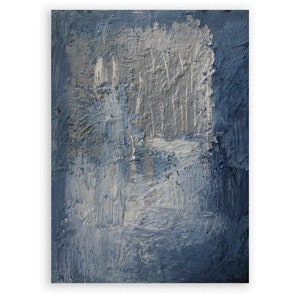 Abstract Painting, Abstract Art, Original abstract oil on canvas painting by Romany Steele 7 x 5 x 0.5 inches. Rainy Day