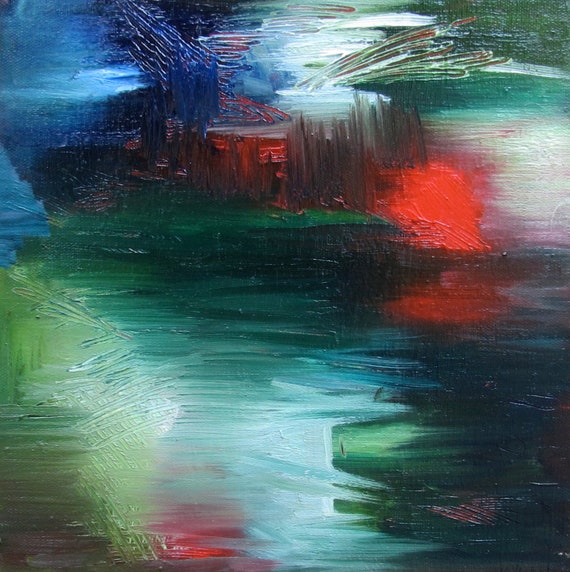 Abstract oil painting original oil on canvas 10 x 10 x 1 | Etsy