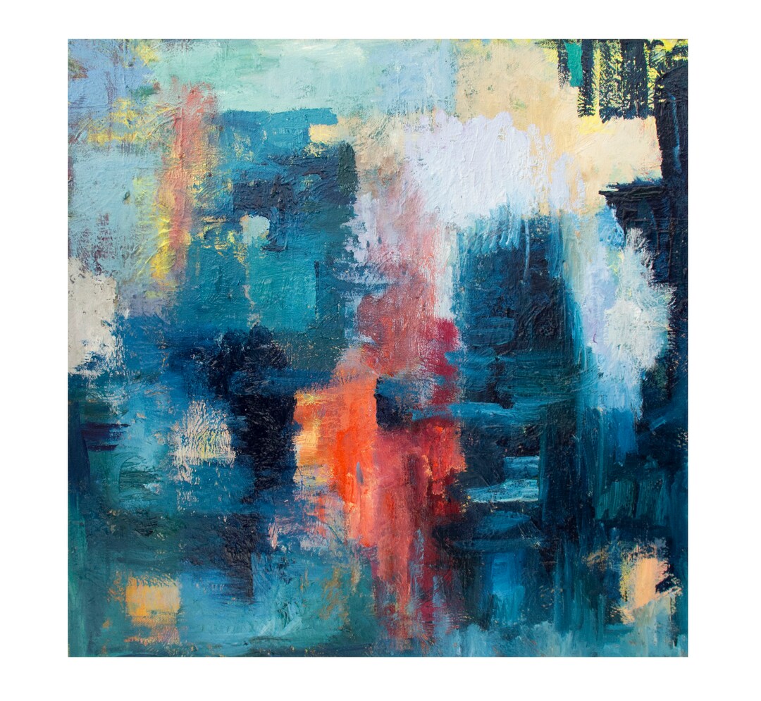 Original Abstract Oil Painting 18 X 18 X 1 Inches, Oil on Canvas, by ...