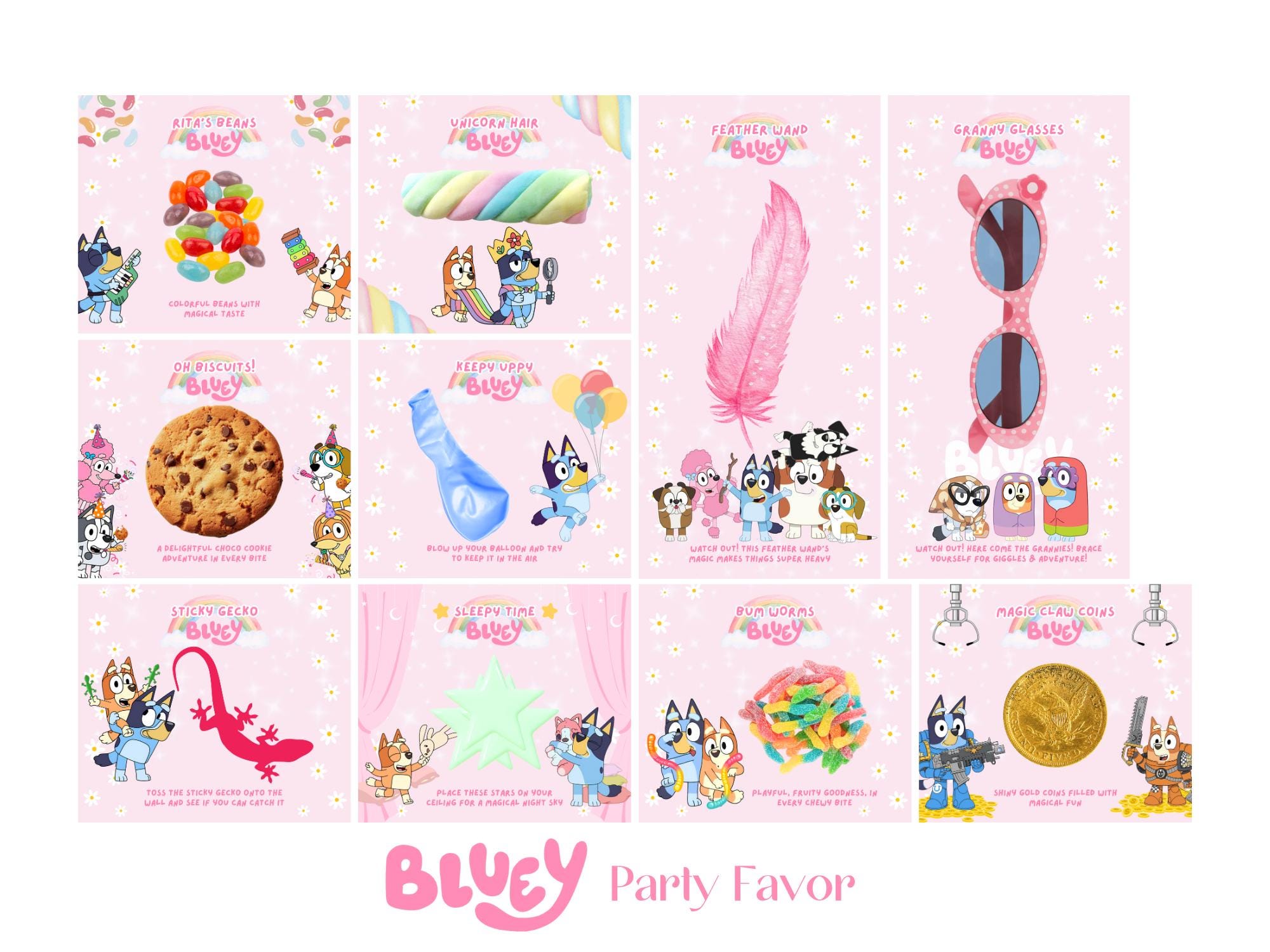Digital Party Favor Tags