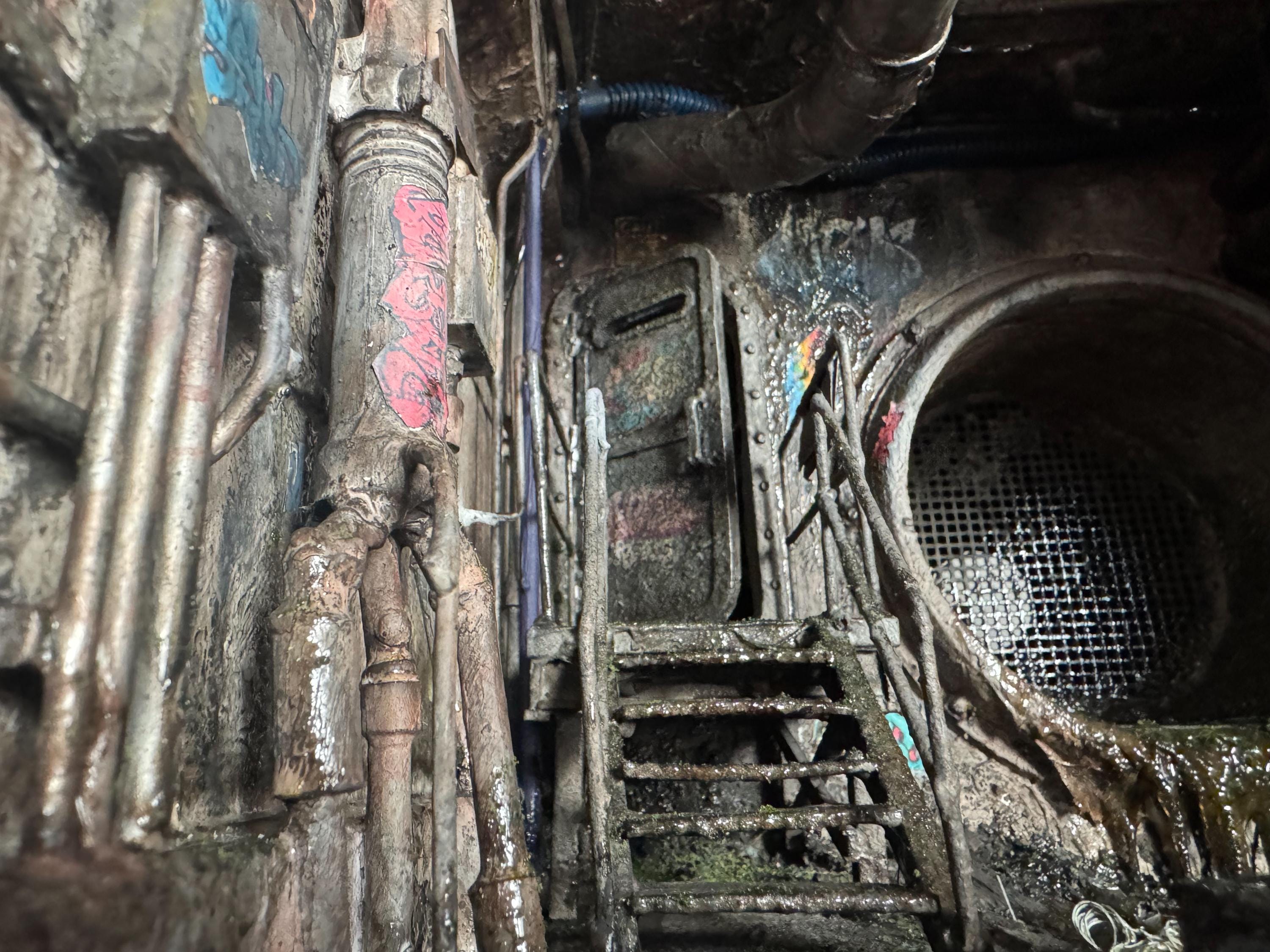 1:12 Scale Sewer Diorama, Action Figure Display, Entertainment