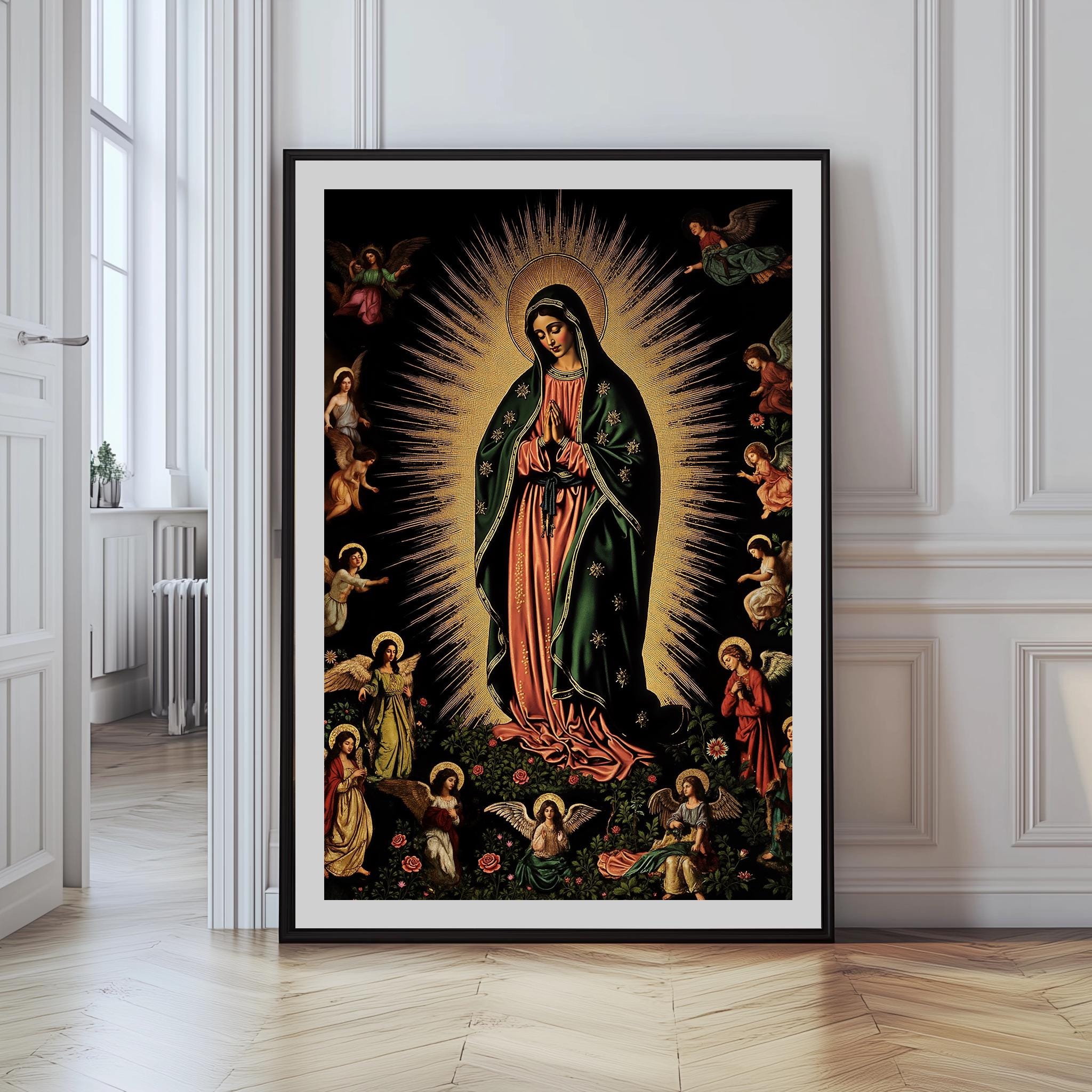 Our Lady of Guadalupe Print: Catholic Marian Devotion Wall Art - Etsy