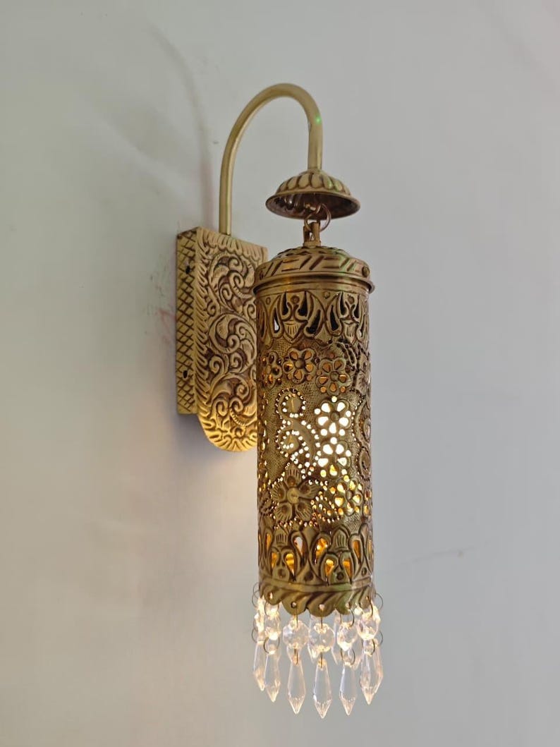 High end brass wall sconce for hotel restaurant interior decor